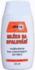 Opalovací mléko